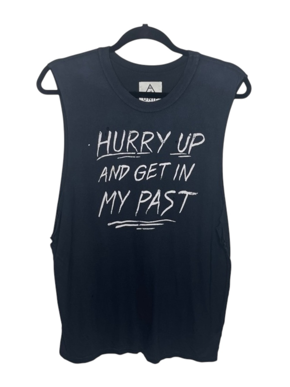 VHTF: OG Y2K UNIF ๐ค Get in my Past Muscle Tee Tank ๐ค Faded Black ๐ค Small ๐ค - Picture 6 of 16